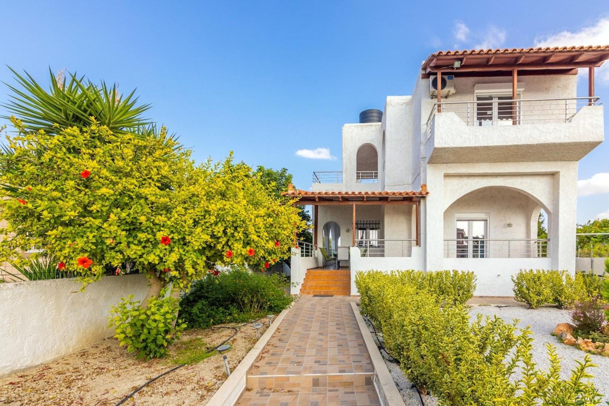 Amazing Villa Chrysanthi With Private Pool In Heraklion Epano Vathia Екстер'єр фото
