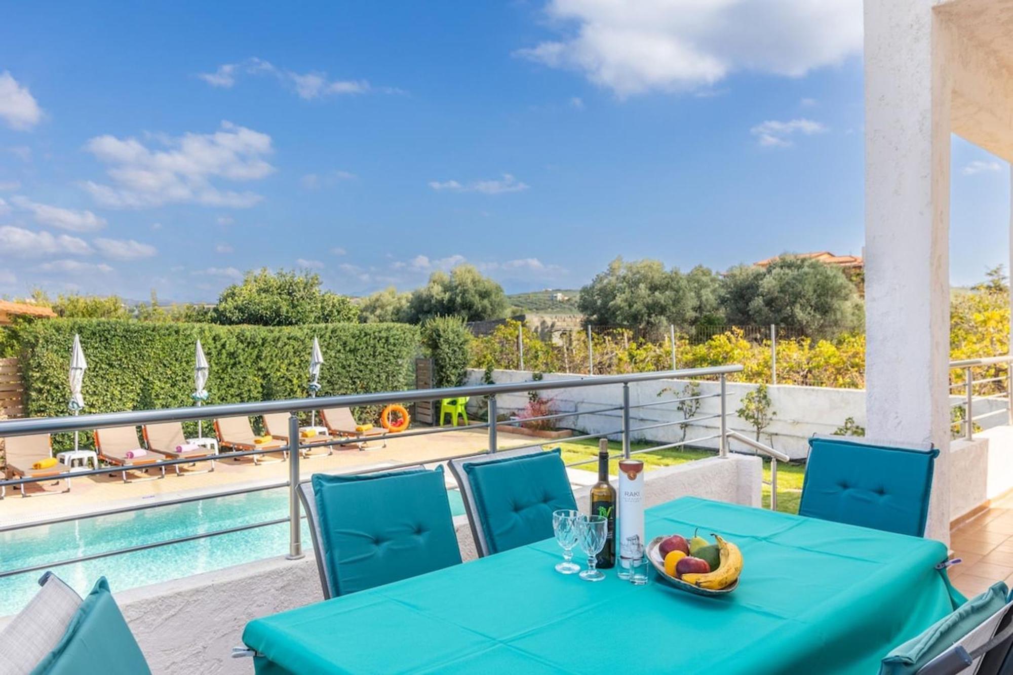 Amazing Villa Chrysanthi With Private Pool In Heraklion Epano Vathia Екстер'єр фото
