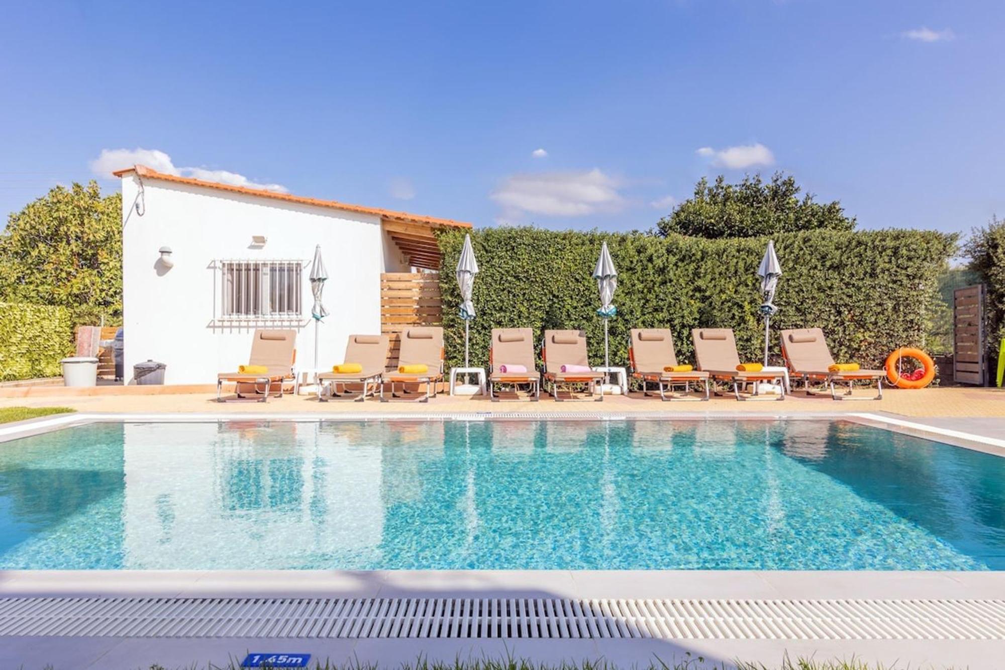 Amazing Villa Chrysanthi With Private Pool In Heraklion Epano Vathia Екстер'єр фото